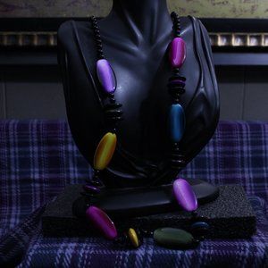 NWT Colorful Beaded Necklace and Earring Set